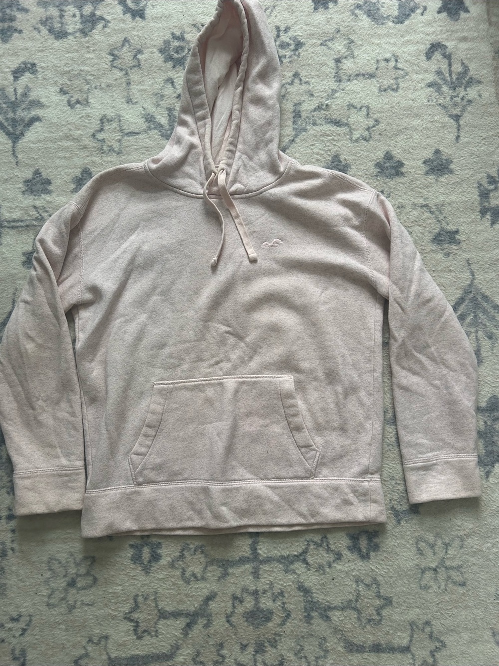 Hollister Pale Pink Hooded Pullover Sweatshirt